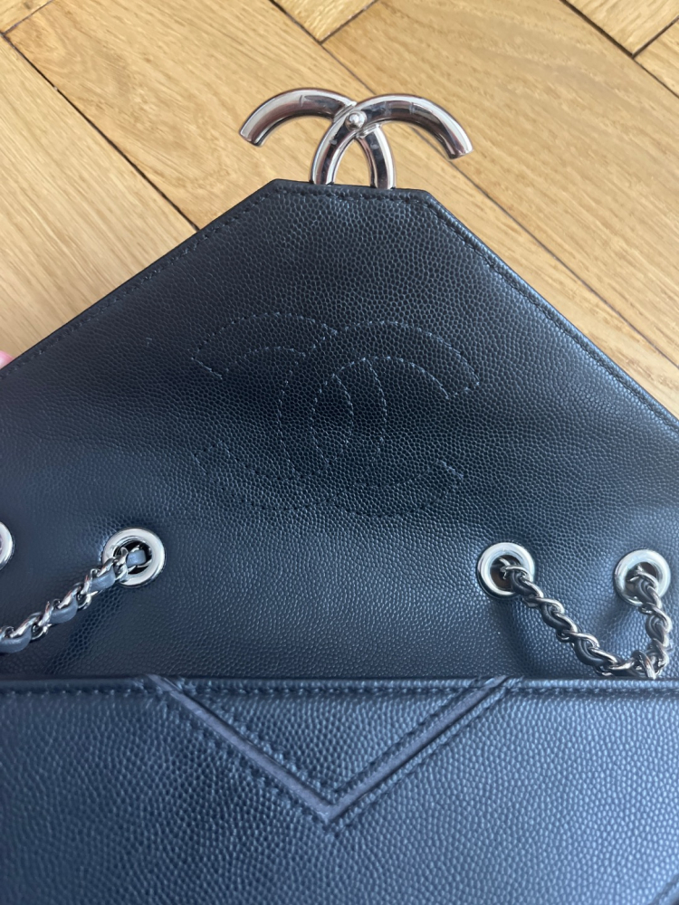 Chanel herringbone bag