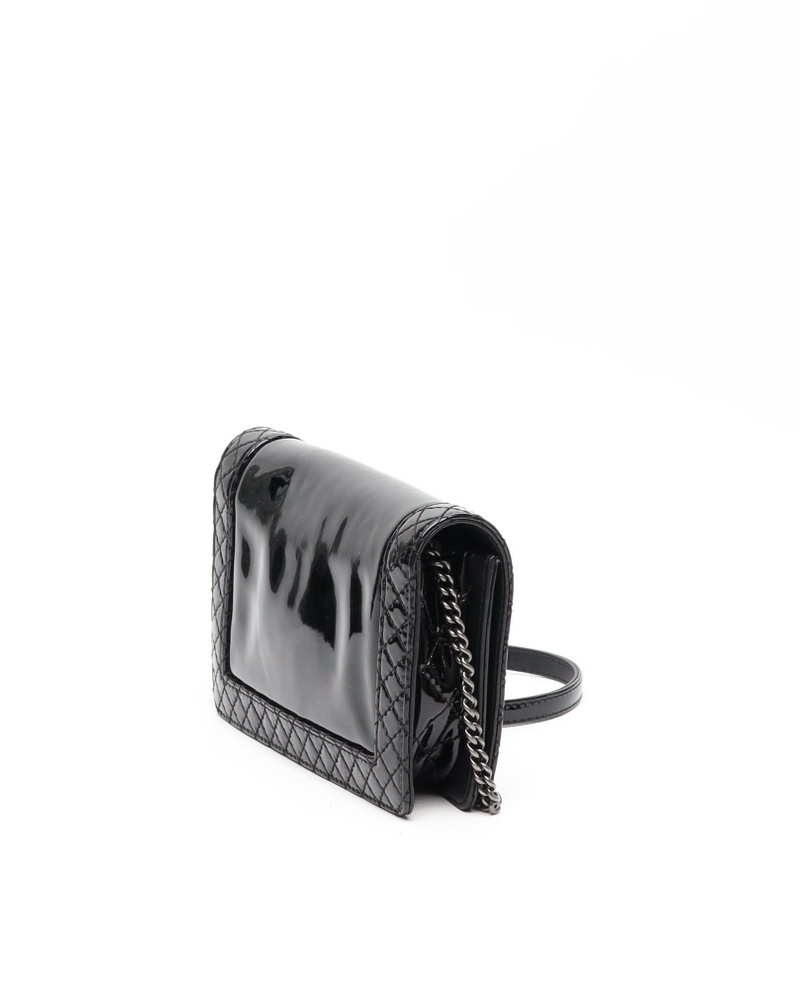 Chanel Boy Patent Wallet On Chain Bag