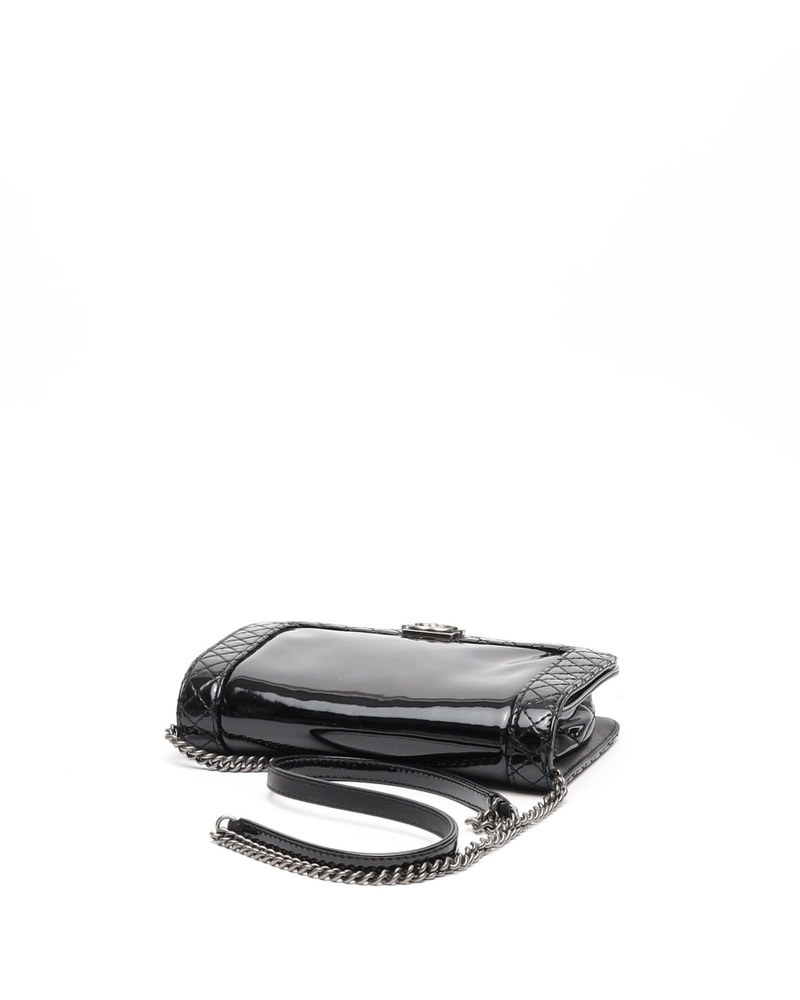 Chanel Boy Patent Wallet On Chain Bag