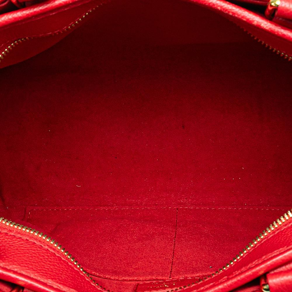 Louis Vuitton B Louis Vuitton Brown with Red Monogram Canvas Canvas Monogram Popincourt PM France