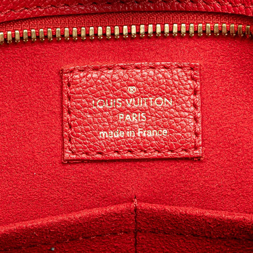 Louis Vuitton B Louis Vuitton Brown with Red Monogram Canvas Canvas Monogram Popincourt PM France