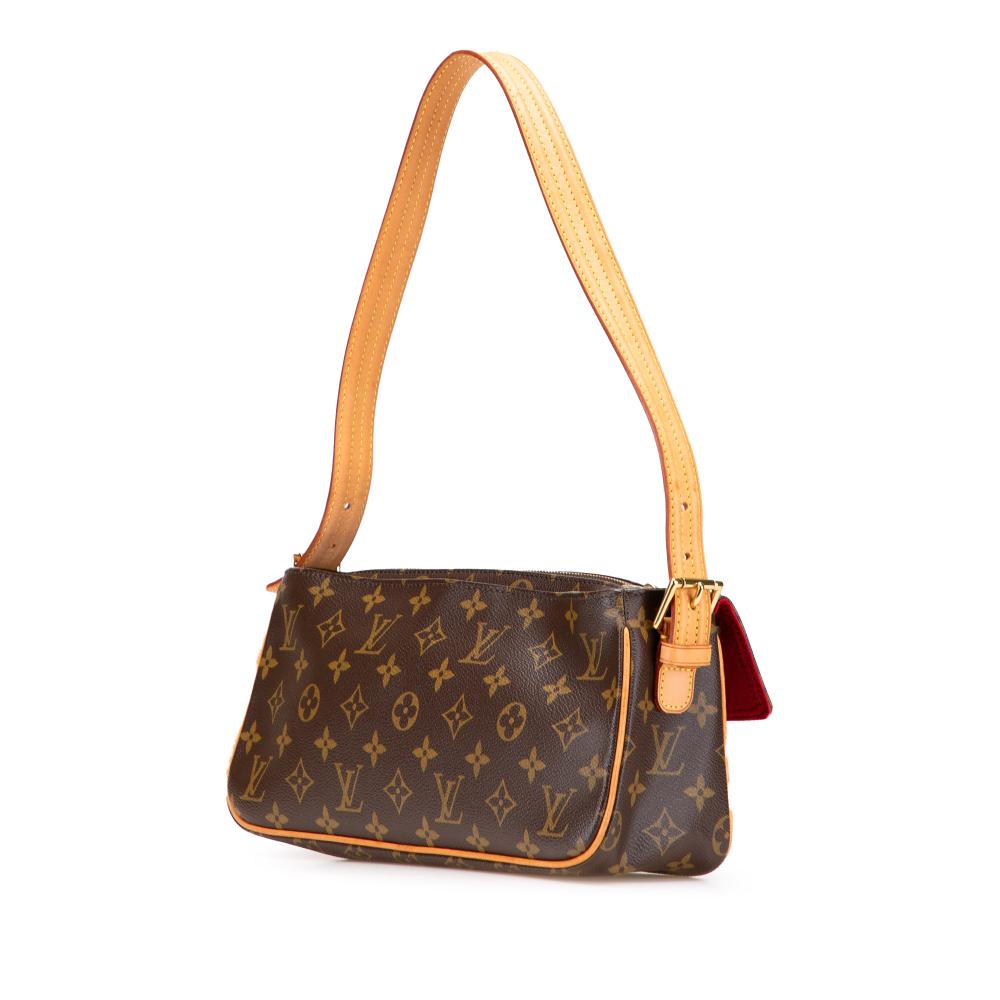 Louis Vuitton B Louis Vuitton Brown Monogram Canvas Canvas Monogram Viva Cite MM France