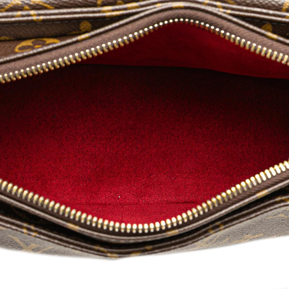 Louis Vuitton B Louis Vuitton Brown Monogram Canvas Canvas Monogram Viva Cite MM France