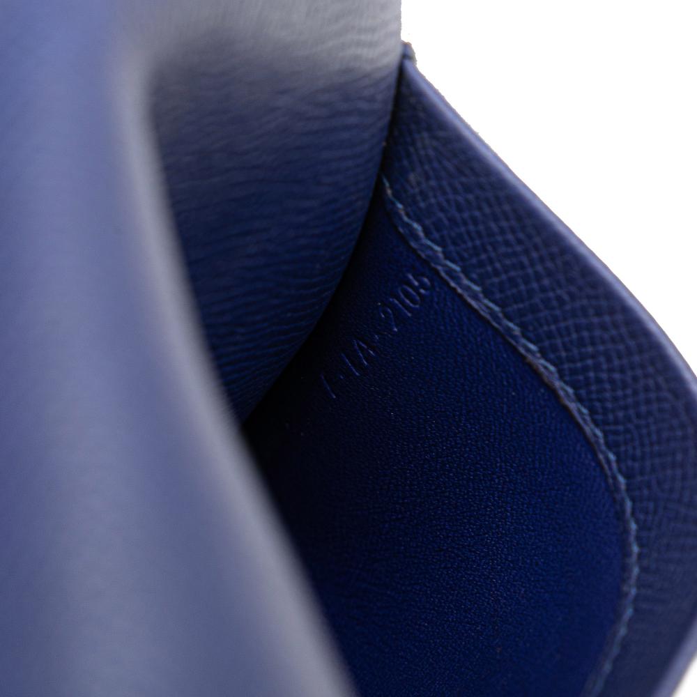 Celine B Celine Blue Calf Leather Small Grained skin Trotteur Crossbody Italy