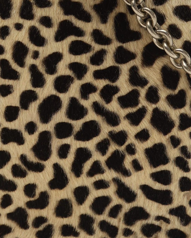 Celine Céline Leopard Pony Bucket Bag