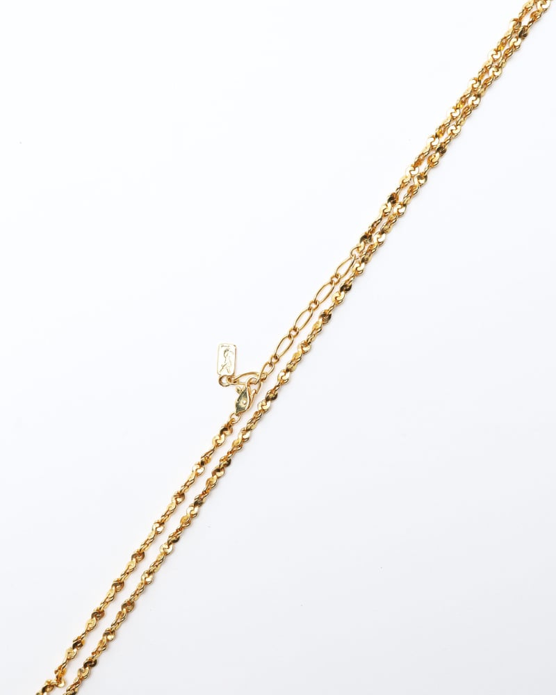 Saint Laurent Long Gold Ball Necklace