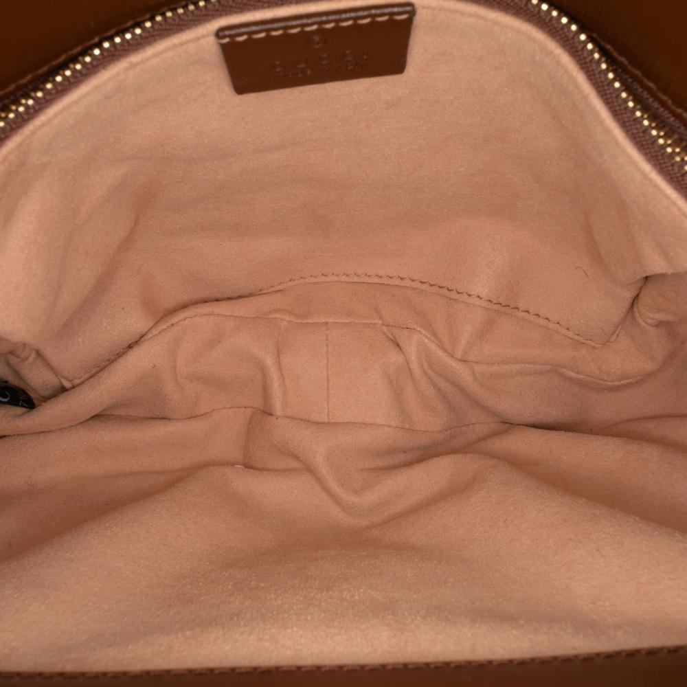 Gucci B Gucci Brown Dark Brown Calf Leather Medium Horsebit 1955 Shoulder Bag Italy