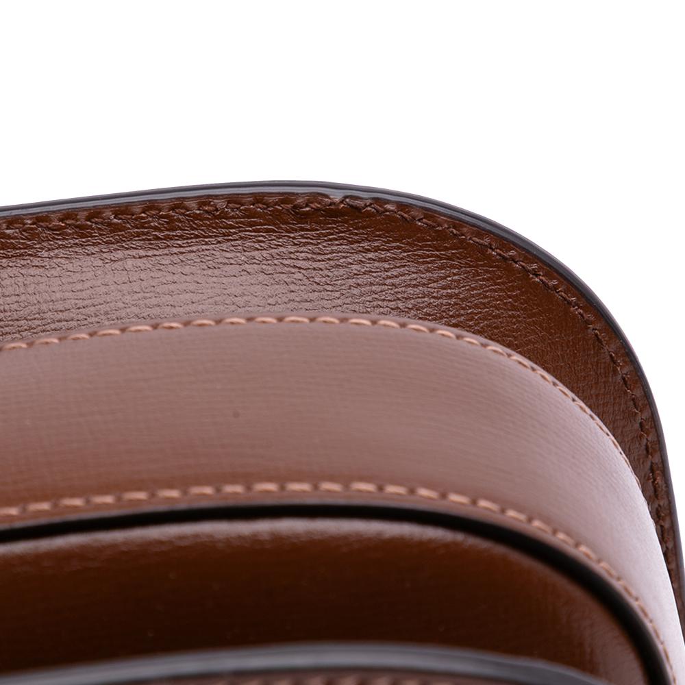 Gucci B Gucci Brown Dark Brown Calf Leather Medium Horsebit 1955 Shoulder Bag Italy