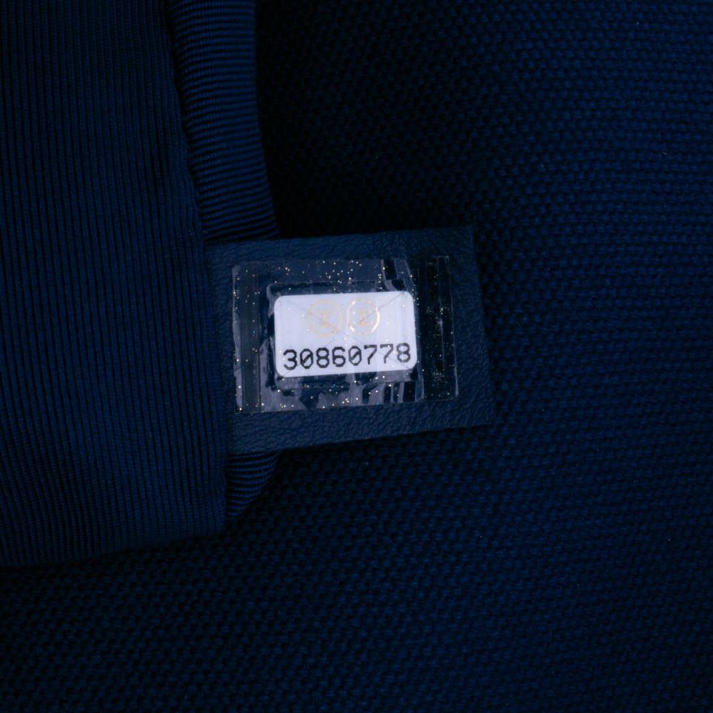 Chanel AB Chanel Blue Canvas Fabric Medium and Cotton 19 Flap Italy
