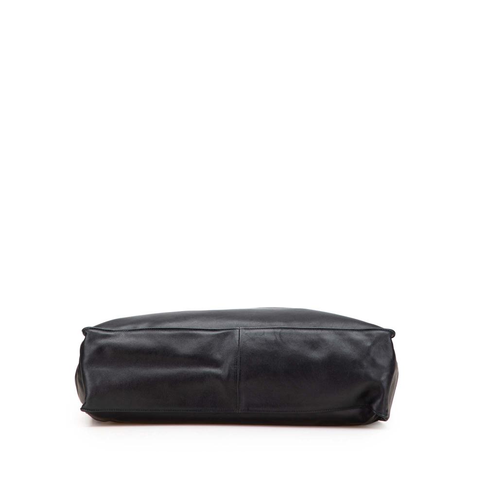 Chanel B Chanel Black Lambskin Leather Leather CC Lambskin Tote France