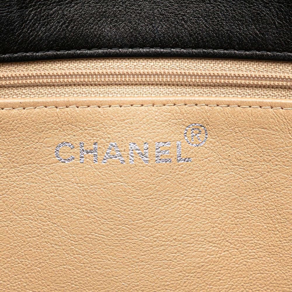 Chanel B Chanel Black Lambskin Leather Leather CC Lambskin Tote France