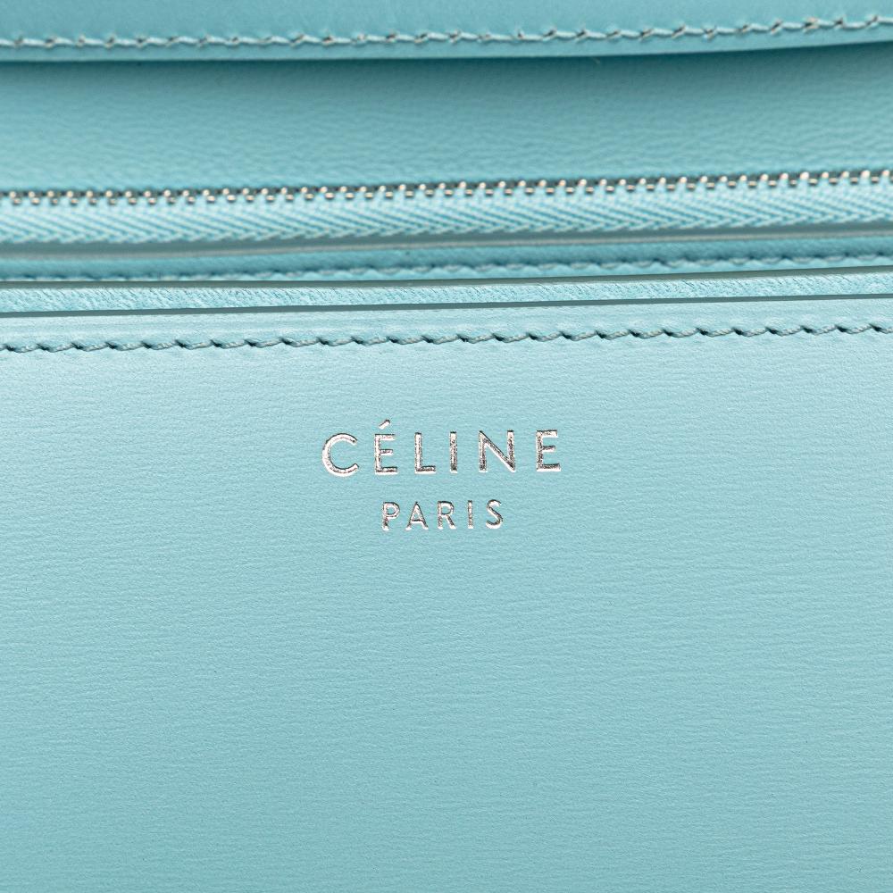 Celine AB Celine Blue Light Blue Calf Leather Medium skin Classic Box Italy