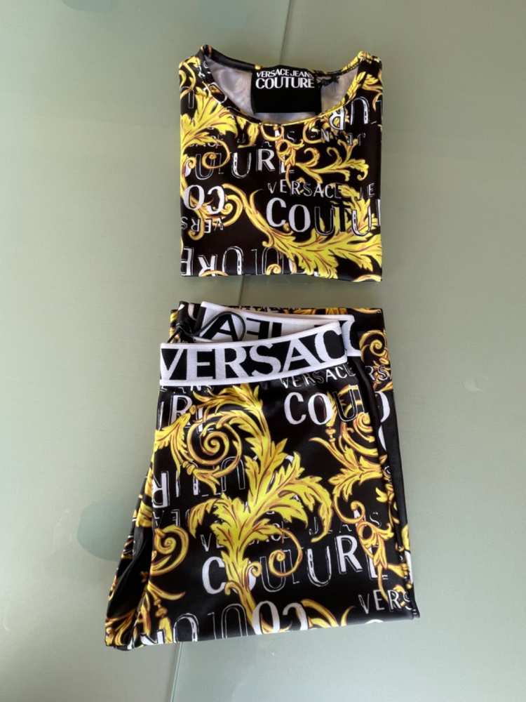 Versace Jeans Top Print Logo Versace Couture Jeans