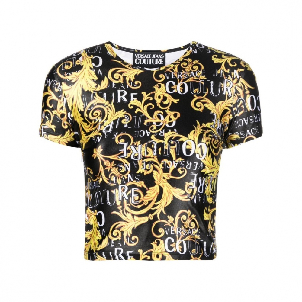 Versace Jeans Top Print Logo Versace Couture Jeans