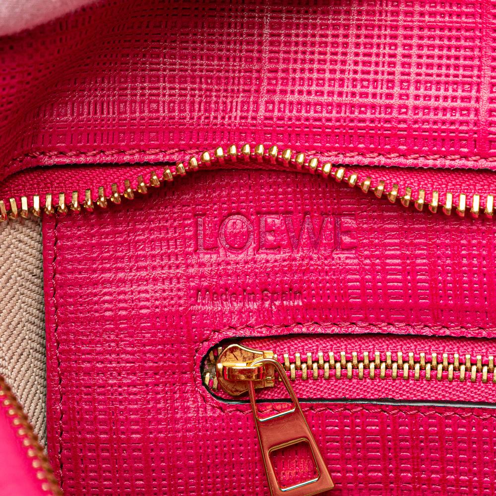 Loewe B LOEWE Pink Hot Pink Calf Leather Anagram Shopper Tote Spain