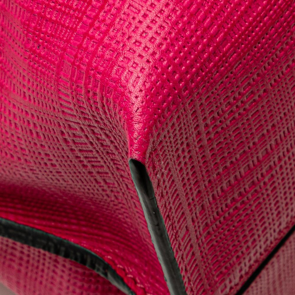 Loewe B LOEWE Pink Hot Pink Calf Leather Anagram Shopper Tote Spain