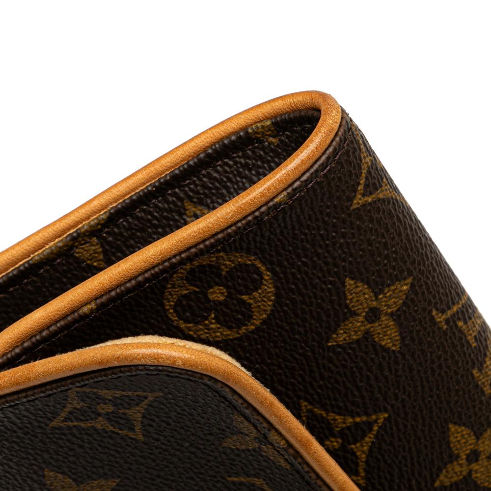 Louis Vuitton B Louis Vuitton Brown Monogram Canvas Canvas Monogram Pochette Twin PM Spain