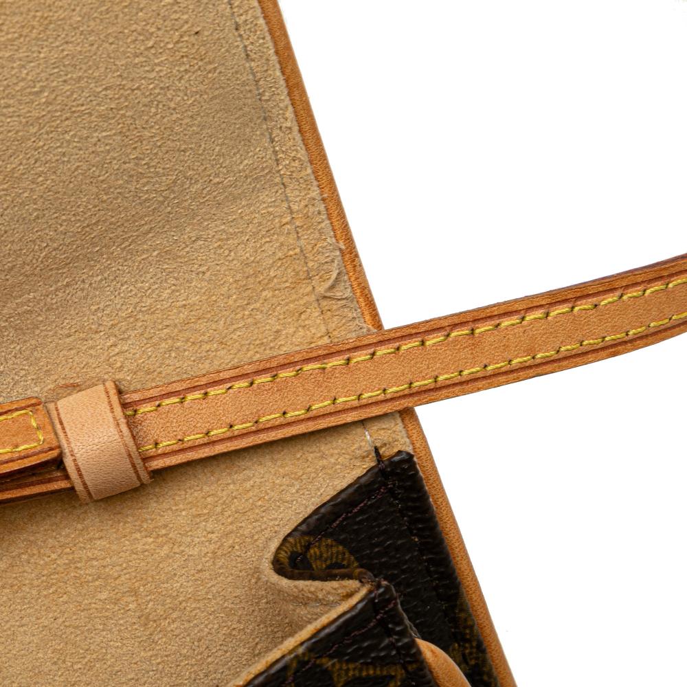 Louis Vuitton B Louis Vuitton Brown Monogram Canvas Canvas Monogram Pochette Twin PM Spain