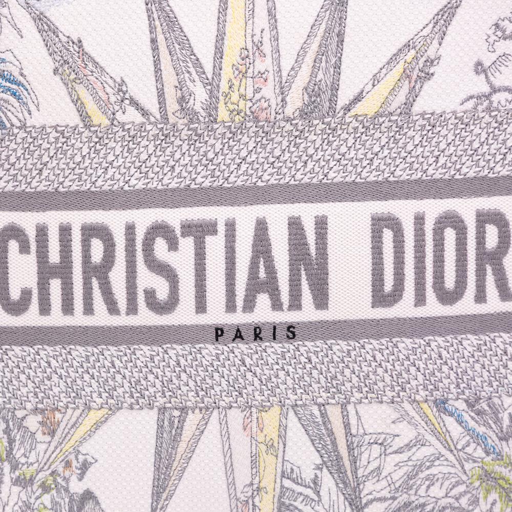 Christian Dior B Dior Purple Light Purple Canvas Fabric Medium Reve d Infini Book Tote Italy