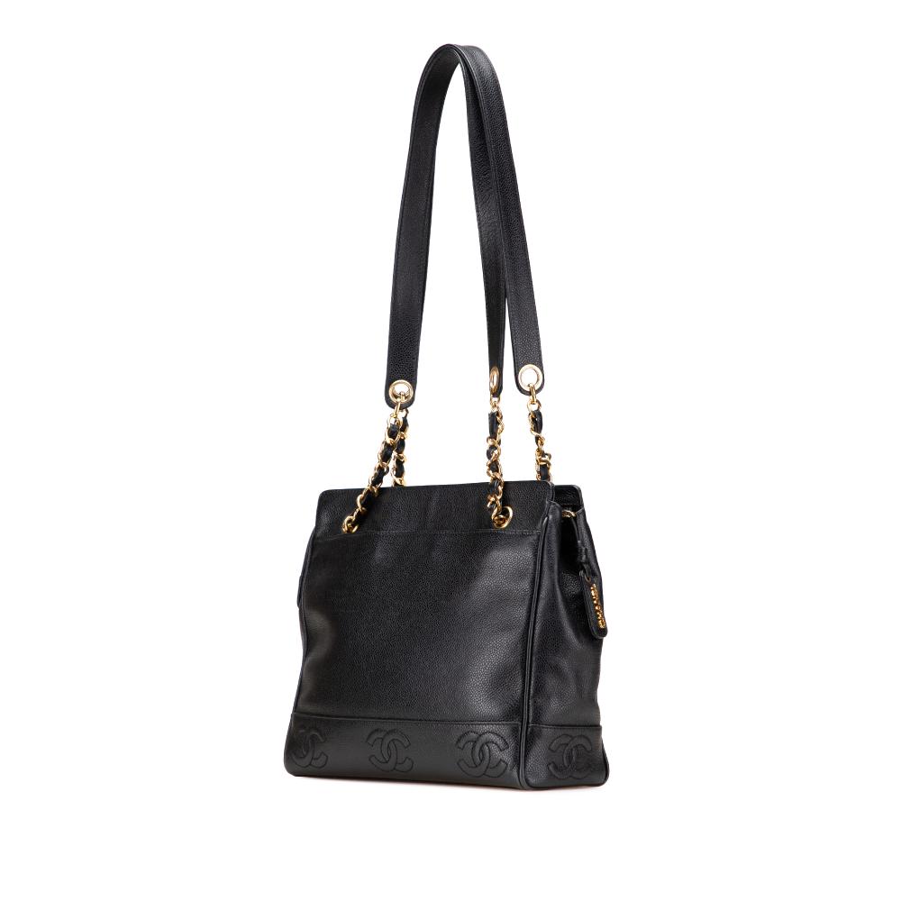 Chanel B Chanel Black Caviar Leather Leather Triple CC Caviar Shoulder Bag Italy