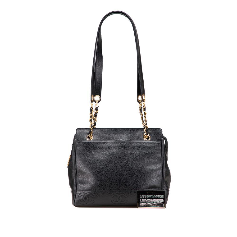 Chanel B Chanel Black Caviar Leather Leather Triple CC Caviar Shoulder Bag Italy