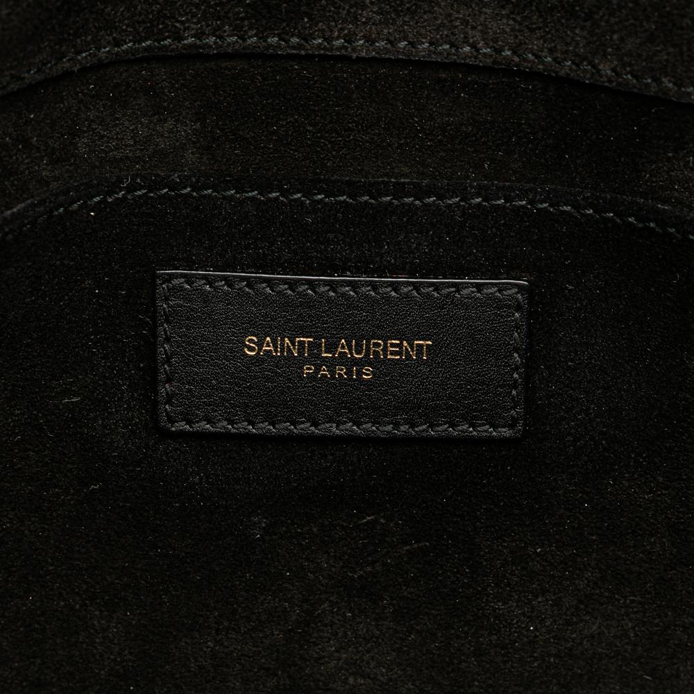 Saint Laurent B Saint Laurent Black Calf Leather Ligne Y Clutch Italy