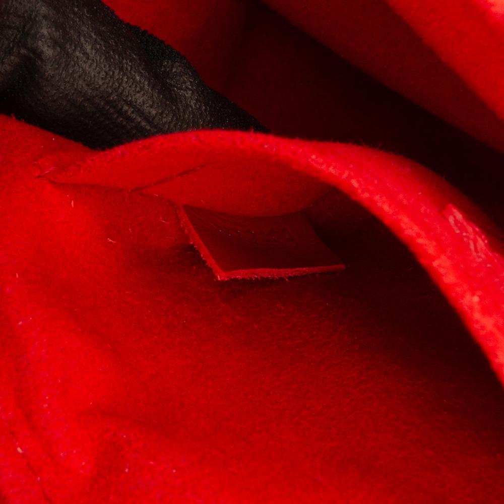 Louis Vuitton AB Louis Vuitton Red Calf Leather New Wave Chain Bag PM Italy