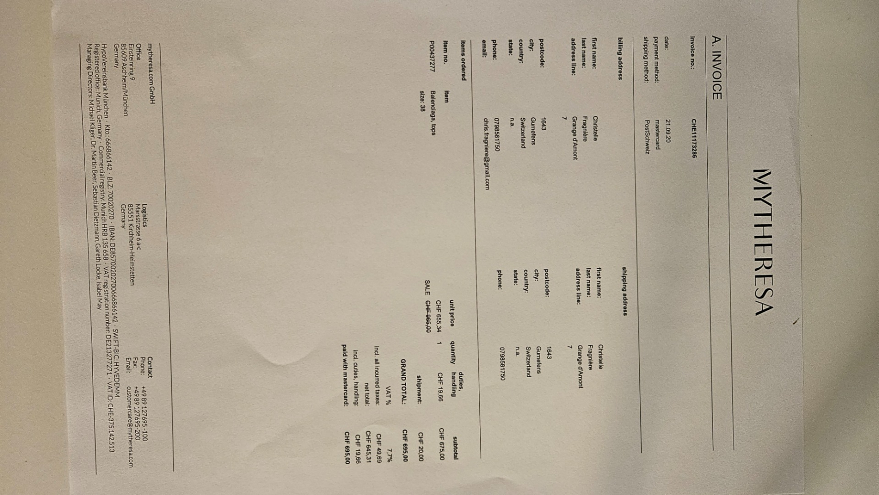 Balenciaga Oversized shirt