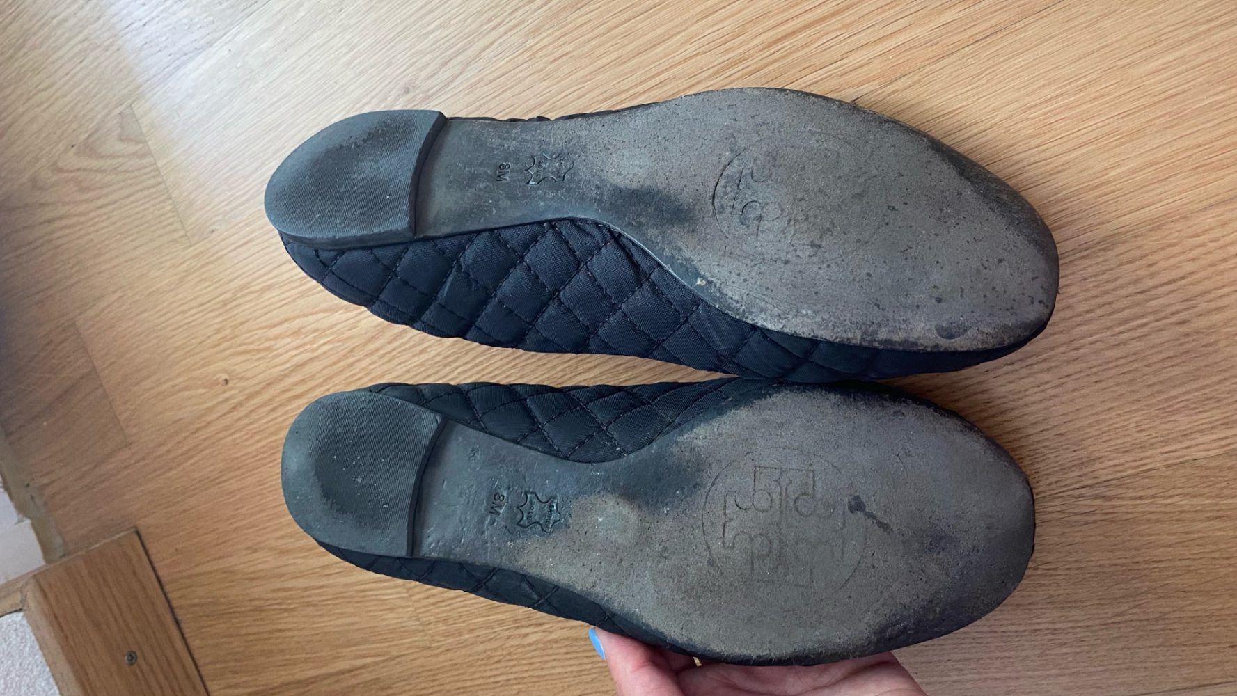 Tory Burch Schwarze Flats