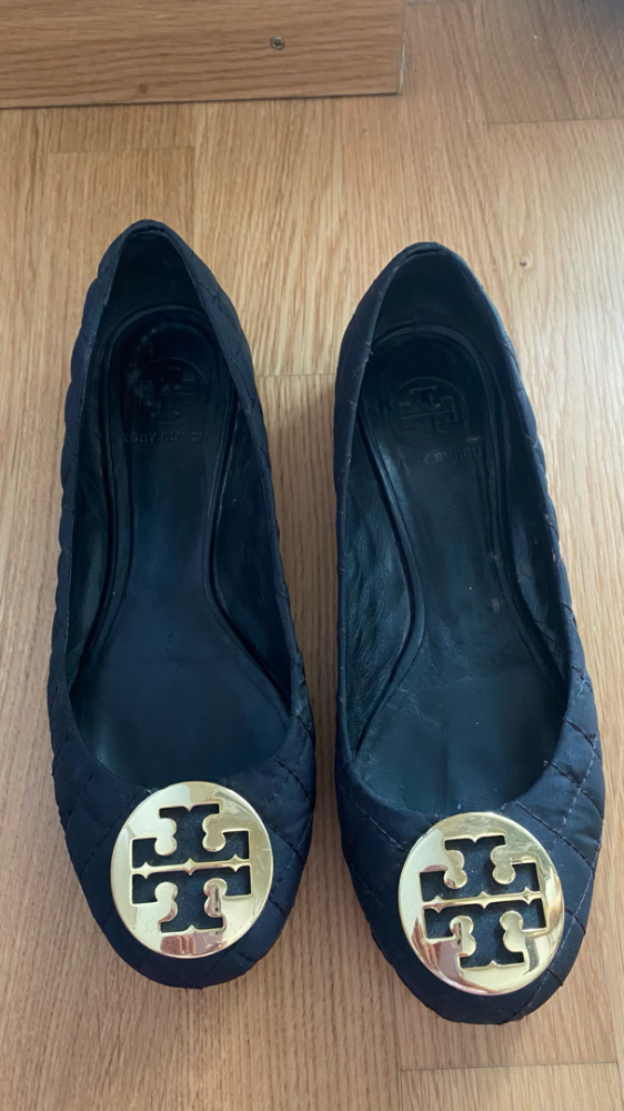 Tory Burch Schwarze Flats