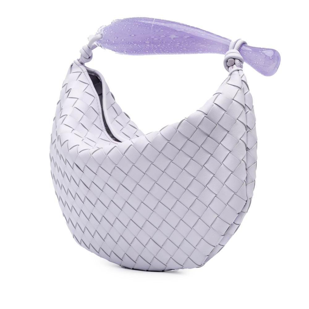 Bottega Veneta Purple Limited Edition Murano Glass Lambskin Intrecciato Sardine Israel