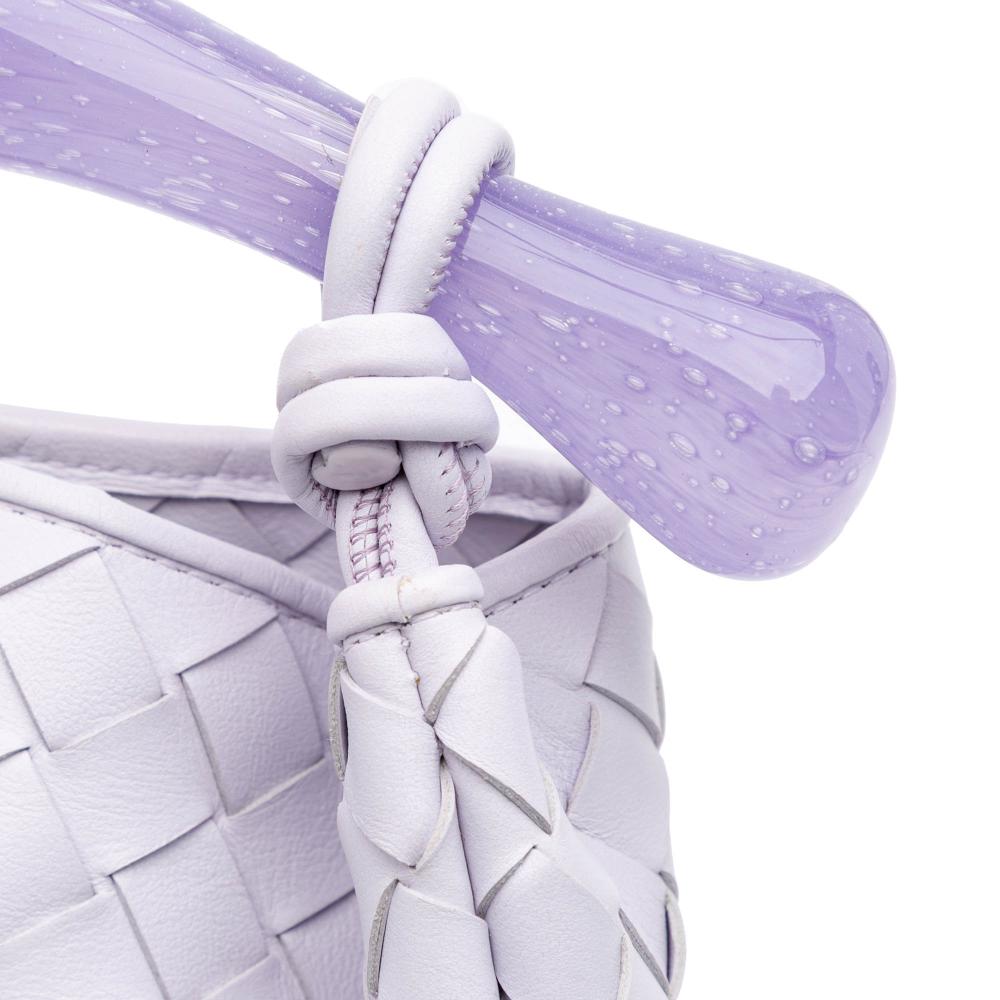 Bottega Veneta Purple Limited Edition Murano Glass Lambskin Intrecciato Sardine Israel