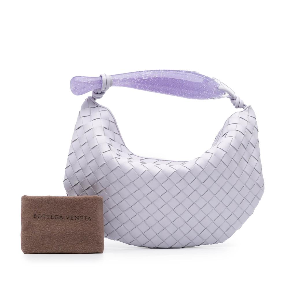 Bottega Veneta Purple Limited Edition Murano Glass Lambskin Intrecciato Sardine Israel