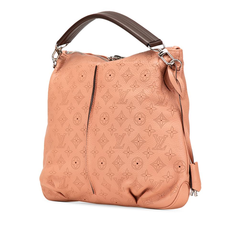 Louis Vuitton B Louis Vuitton Pink Calf Leather Monogram Mahina Selene PM France