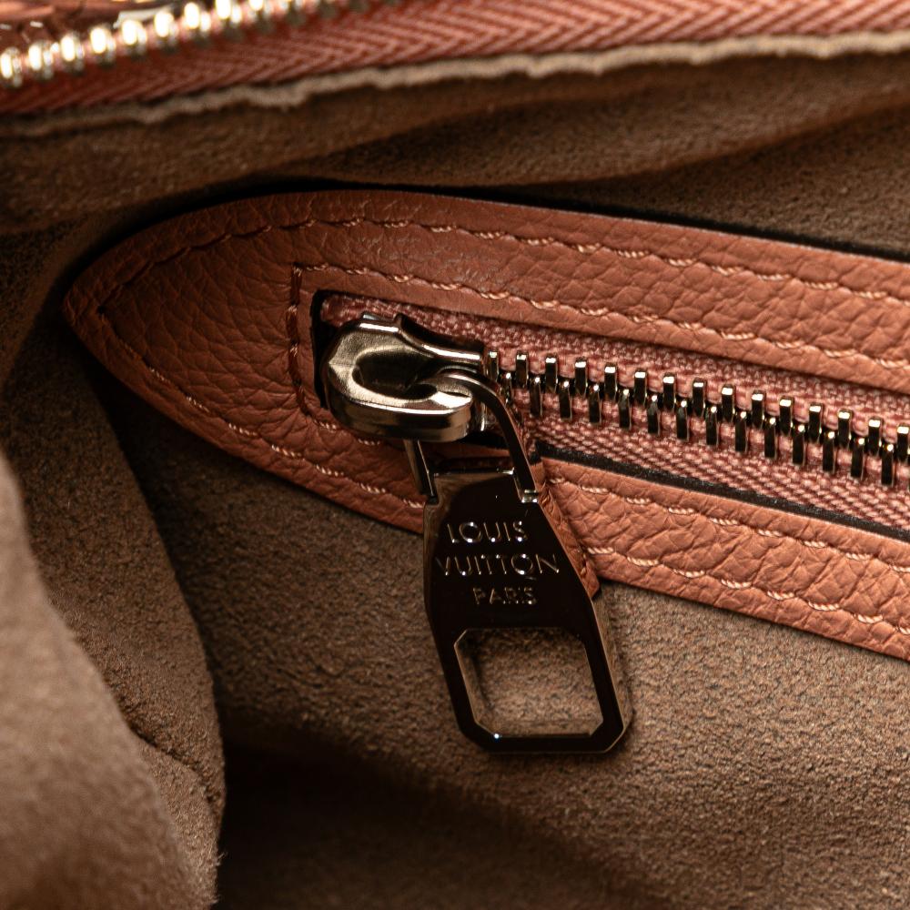 Louis Vuitton B Louis Vuitton Pink Calf Leather Monogram Mahina Selene PM France