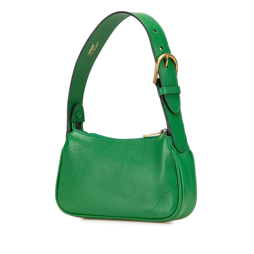 Gucci B Gucci Green Calf Leather Mini Aphrodite Shoulder Bag Italy