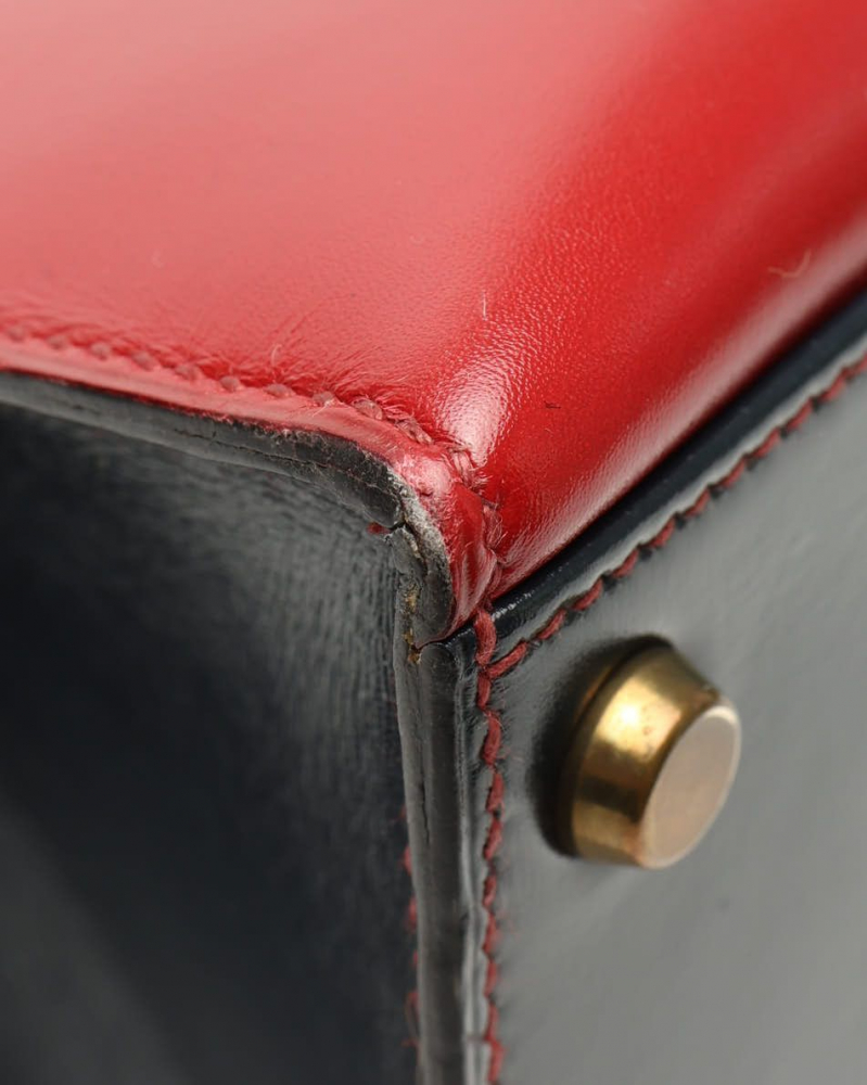 Hermès Kelly Sellier 28 Tricolor Box Bag