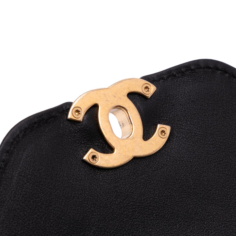 Chanel AB Chanel Black with White Off White Velvet Fabric Mini Quilted Place Vendome Single Flap France