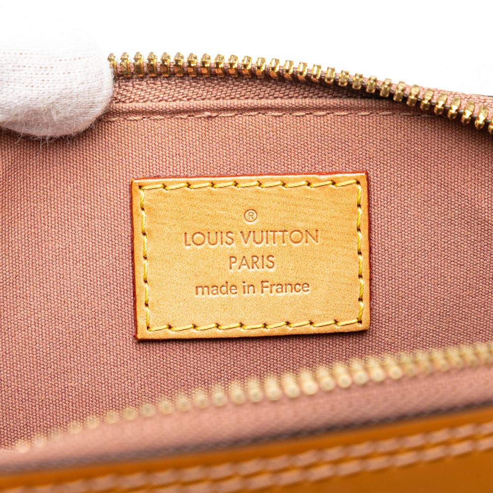 Louis Vuitton B Louis Vuitton Brown Camel Vernis Leather Leather Monogram Vernis Alma BB France