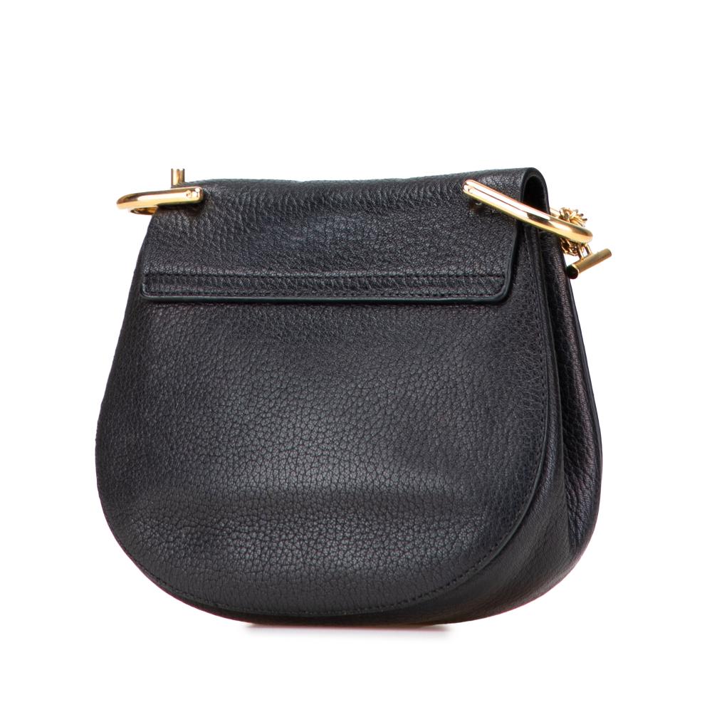Chloé B Chloé Black Calf Leather Mini Drew Crossbody Italy