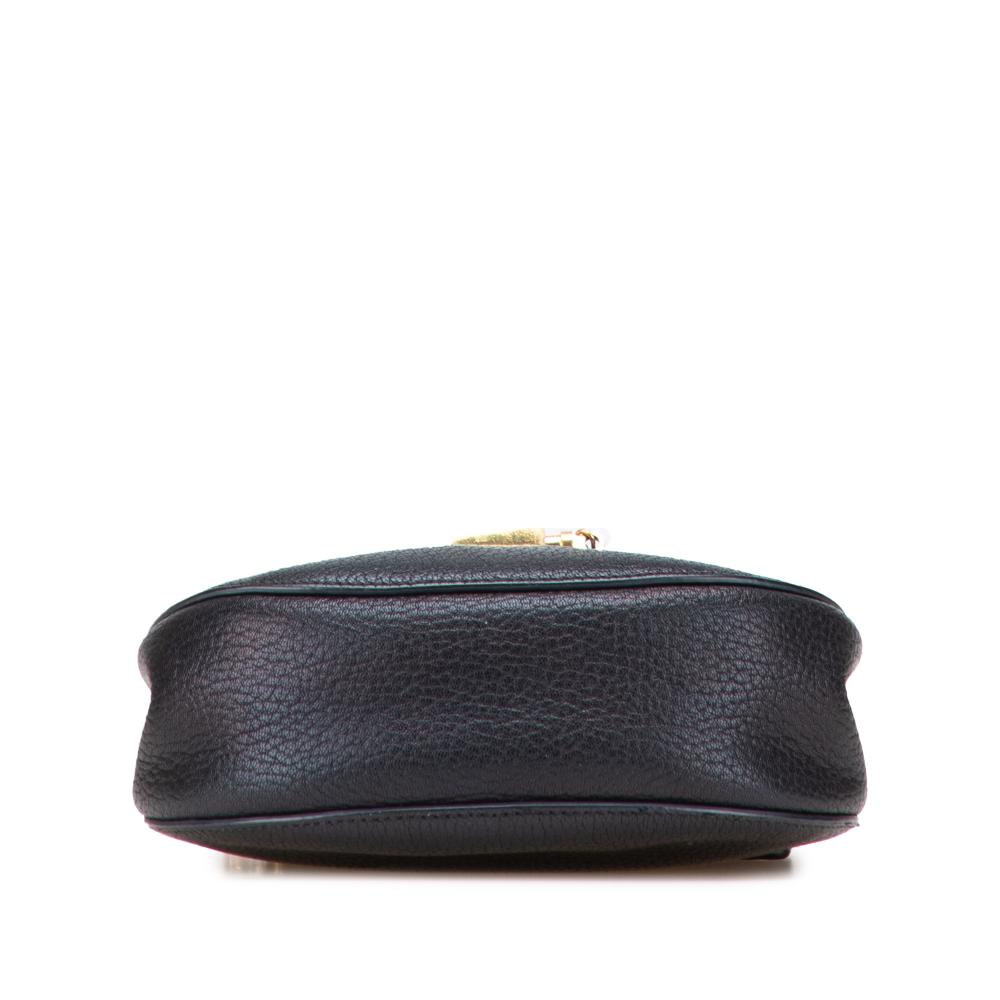 Chloé B Chloé Black Calf Leather Mini Drew Crossbody Italy