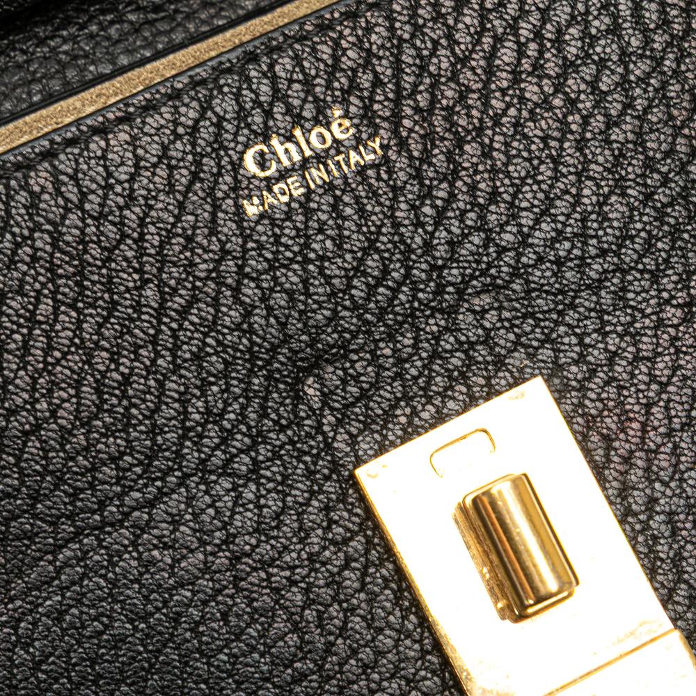 Chloé B Chloé Black Calf Leather Mini Drew Crossbody Italy