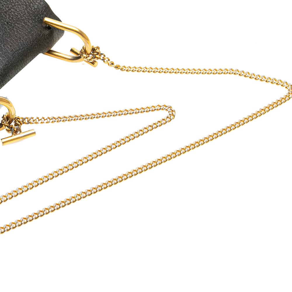 Chloé B Chloé Black Calf Leather Mini Drew Crossbody Italy