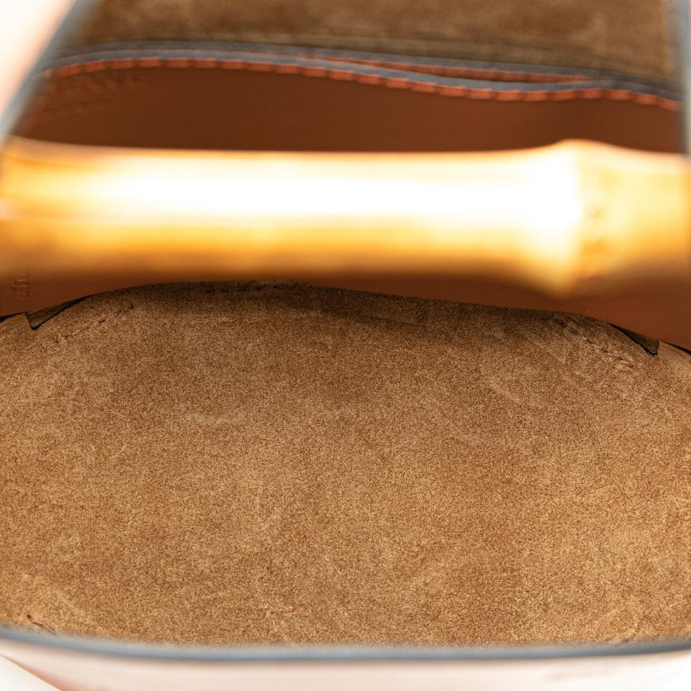 Loewe B LOEWE Brown Calf Leather skin Bamboo Bucket Bag Spain