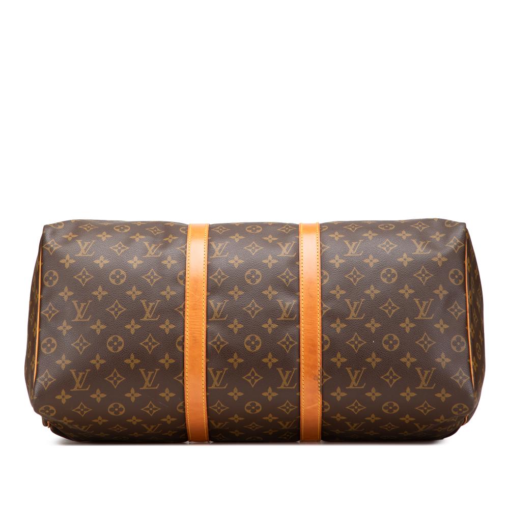 Louis Vuitton B Louis Vuitton Brown Monogram Canvas Fabric Monogram Keepall 50 France