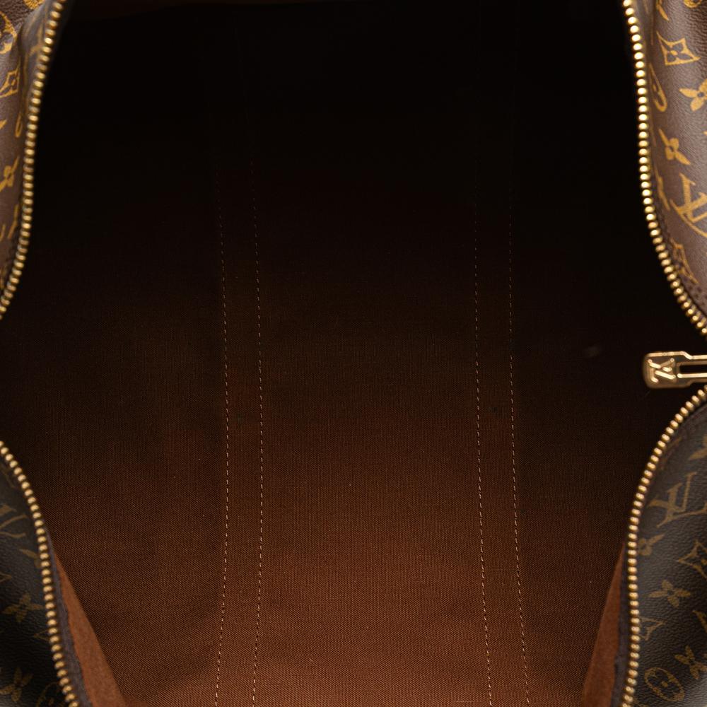 Louis Vuitton B Louis Vuitton Brown Monogram Canvas Fabric Monogram Keepall 50 France