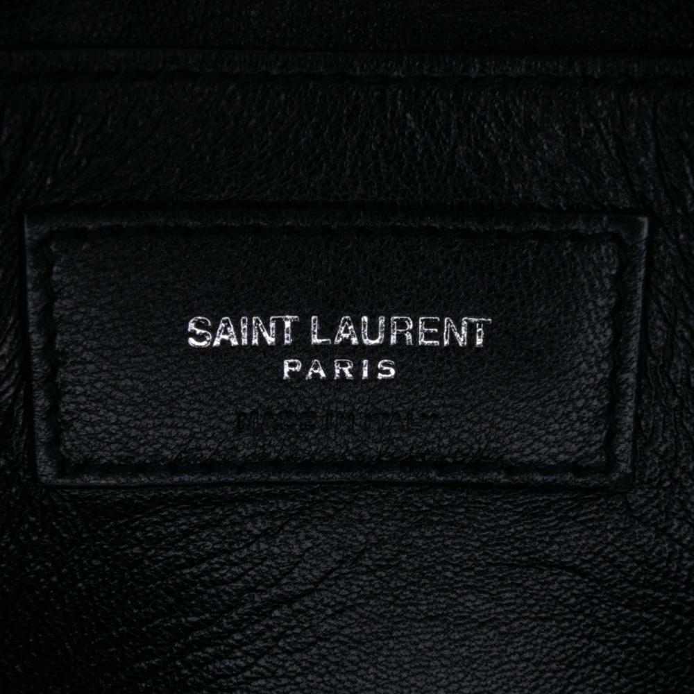 Saint Laurent AB Saint Laurent Pink Hot Pink Wool Fabric Medium Jersey Patchwork Jamie Crossbody Italy
