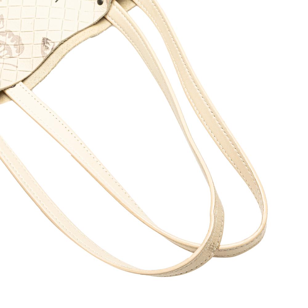 Bottega Veneta B Bottega Veneta White Ivory Nappa Leather Leather Nappa Intrecciomirage Butterfly Tote Italy