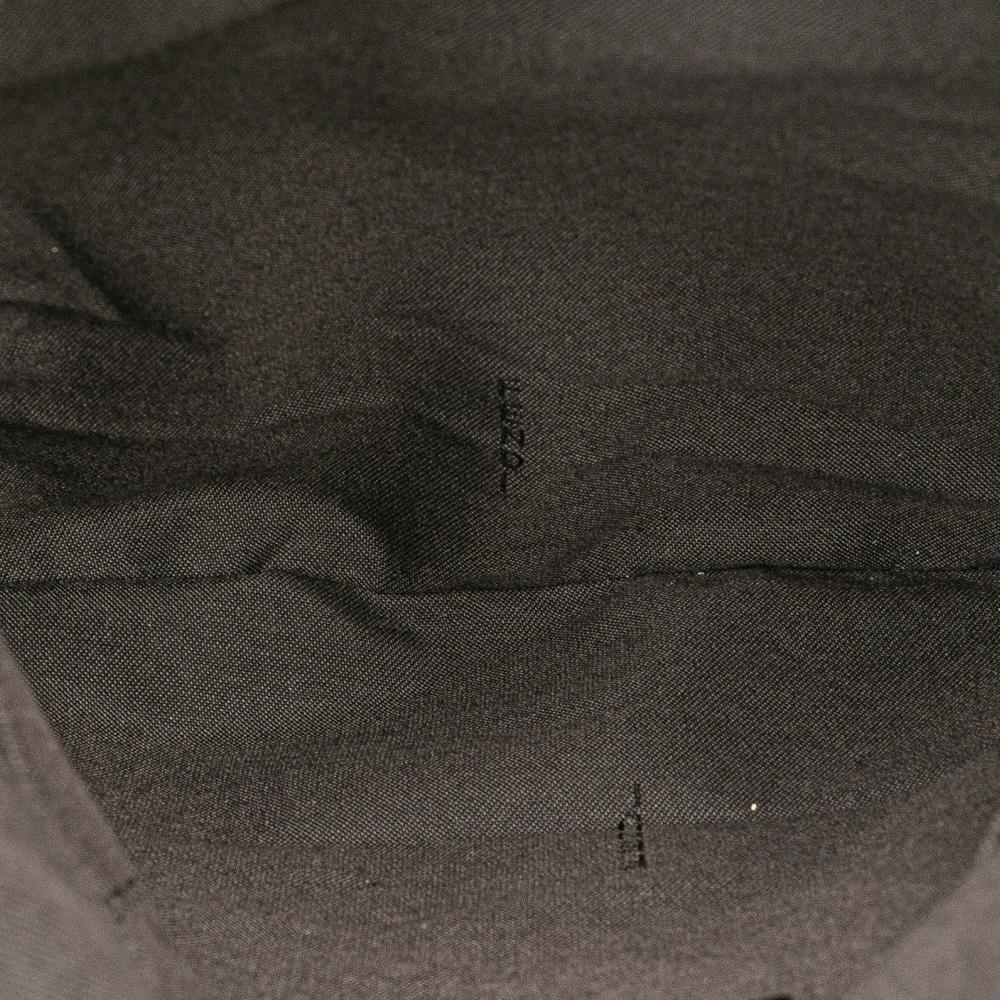 Fendi B Fendi Brown Beige Canvas Fabric Zucchino Forever Crossbody Italy