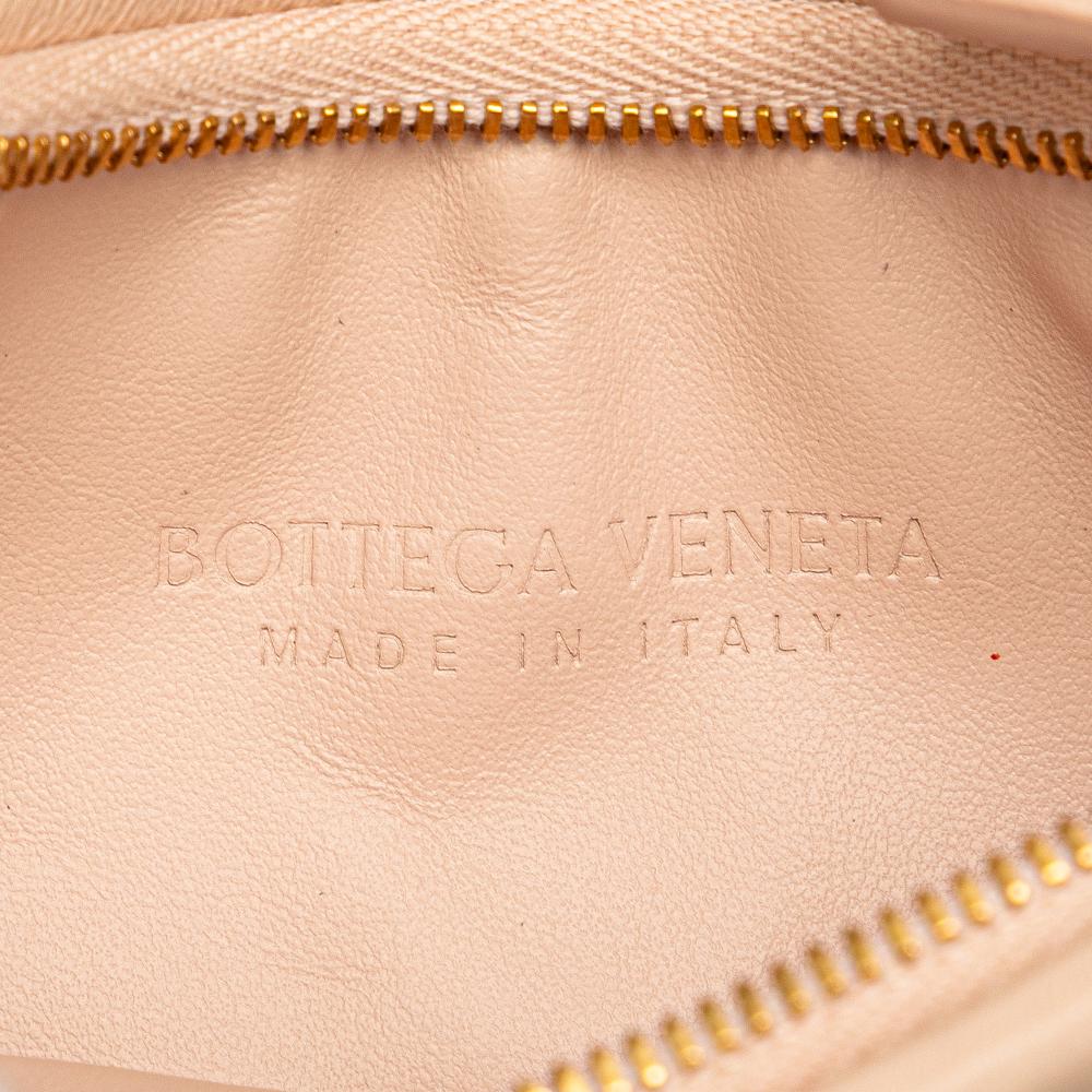 Bottega Veneta AB Bottega Veneta Pink Light Pink Nappa Leather Leather Small Nappa Intrecciato Gemelli Hobo Italy